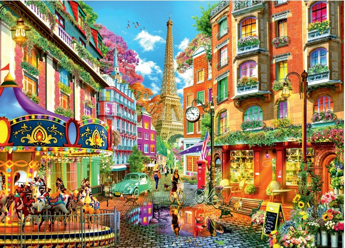 Ravensburger 500 piece jigsaw puzzle An Evening Walk In Paris - 100%  complete