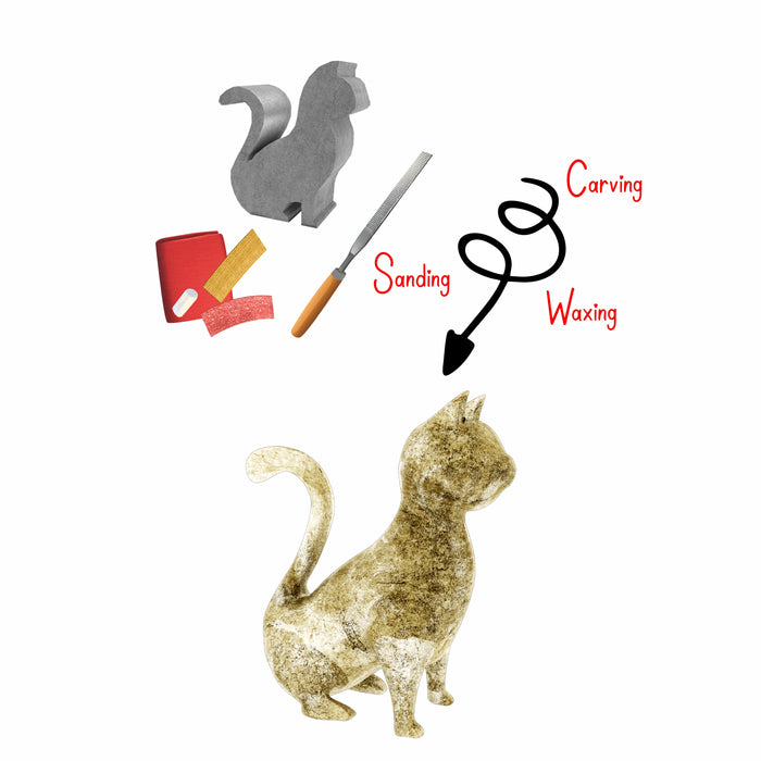Soapstone Carving Kit – Cat 